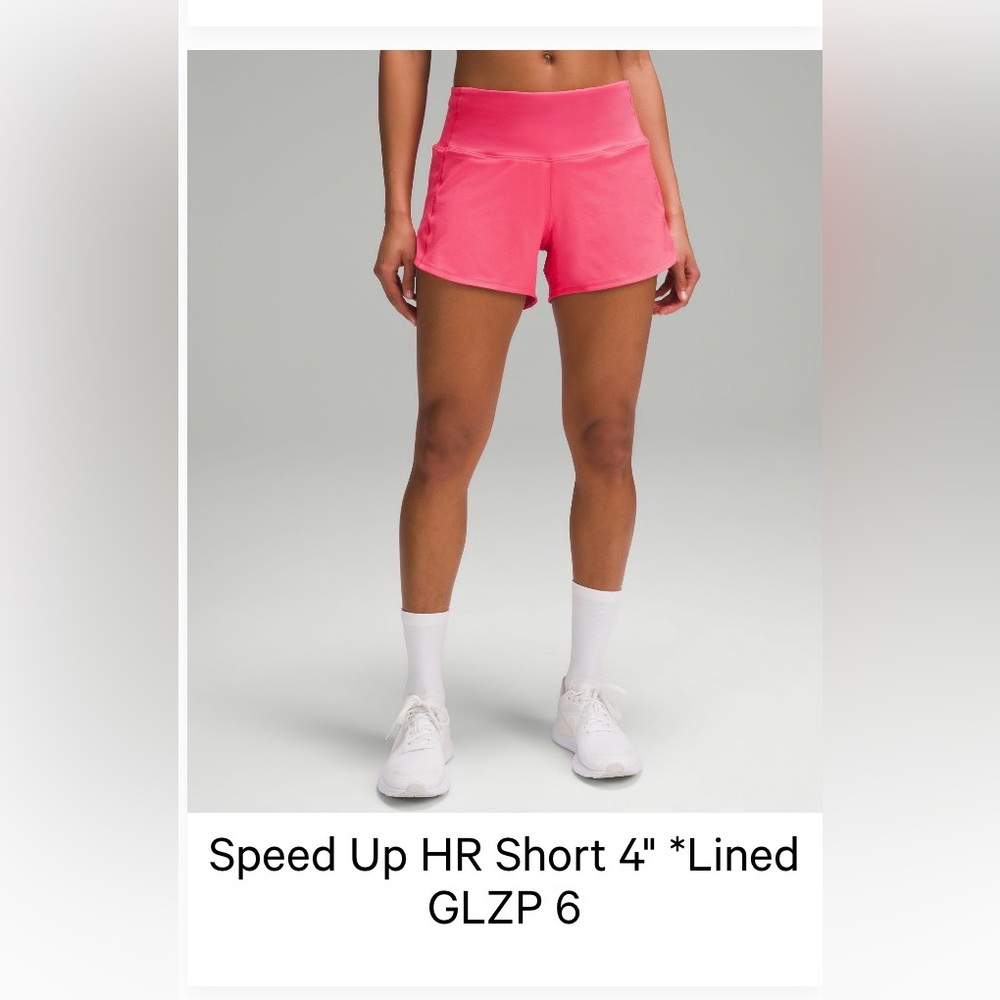 Lululemon Athletic Speed Up HR Short 4" *Lined GLZP